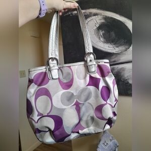 SOLD Vintage Coach Scarf Print Soho Bag